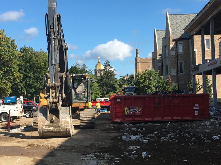 University of Notre Dame McKenna Hall Demolition